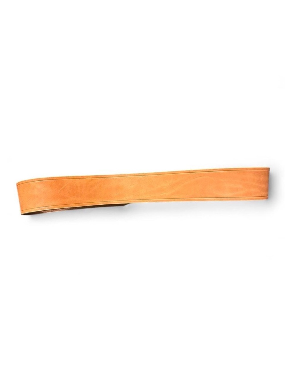 J. Crew Tan Leather Waist Belt with Gold Round Buckle - Picture 7 of 8